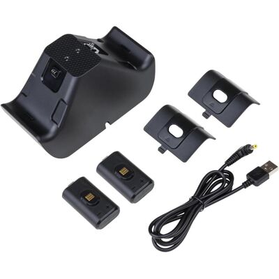 Nacon Gaming Dual-Charger (Xbox Series S, Xbox Series X), Gaming Controller Zubehör, Schwarz Nacon Gaming Dual-Charger (Xbox Series S, Xbox Series X), Gaming Controller Zubehör, Schwarz