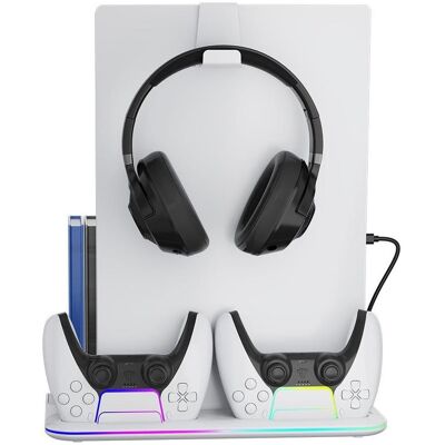 Canyon CS-51 - multifiuctional stand for PS5 Slim - with cooling - charging 2 x gamepad - black (PS5), Weiteres Gaming Zubehör, Weiss Canyon CS-51 - multifiuctional stand for PS5 Slim - with cooling - charging 2 x gamepad - black (PS5), Weiteres Gaming Zubehör, Weiss