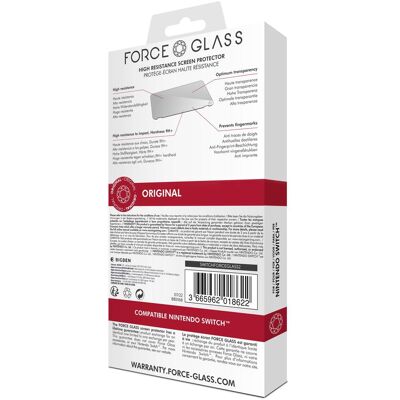 Bigben Nintendo Switch Force Glass - Screen Protector Glass 9H+ V2, Geräte Schutzfolie Bigben Nintendo Switch Force Glass - Screen Protector Glass 9H+ V2, Geräte Schutzfolie