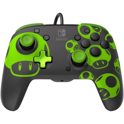 PDP Rematch Wired Controller (Switch, Switch OLED), Gaming Controller, Schwarz, Grün PDP Rematch Wired Controller (Switch, Switch OLED), Gaming Controller, Schwarz, Grün