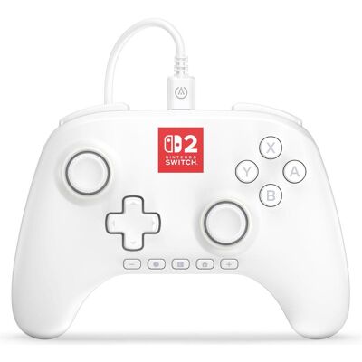 PowerA NSW2 Controller Advantage wired Lumectra white (Switch, Switch 2), Gaming Controller, Mehrfarbig, Weiss PowerA NSW2 Controller Advantage wired Lumectra white (Switch, Switch 2), Gaming Controller, Mehrfarbig, Weiss