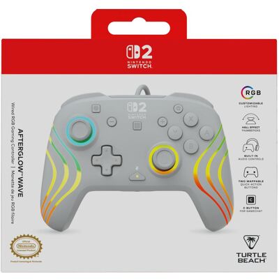 Turtle Beach Pro Controller Afterglow Wave Wired Grey (Switch, Switch 2, Switch OLED), Gaming Controller, Grau Turtle Beach Pro Controller Afterglow Wave Wired Grey (Switch, Switch 2, Switch OLED), Gaming Controller, Grau