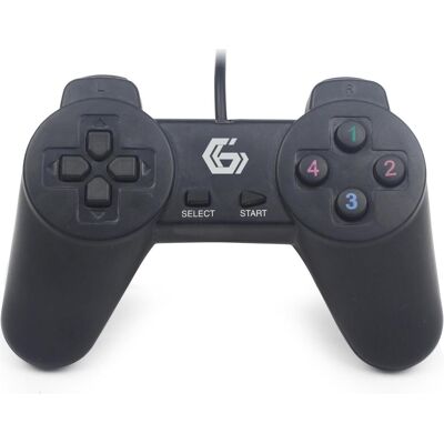 Gembird JPD-UB-01 (PC), Gaming Controller, Schwarz Gembird JPD-UB-01 (PC), Gaming Controller, Schwarz