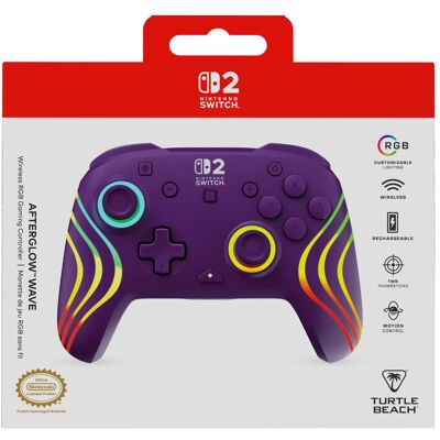 Turtle Beach Afterglow Wave (Switch, Switch 2, Switch Lite, Switch OLED), Gaming Controller, Violett Turtle Beach Afterglow Wave (Switch, Switch 2, Switch Lite, Switch OLED), Gaming Controller, Violett