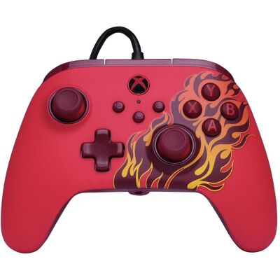 PowerA Advantage Wired Red Blaze Controller (Rot (PC, Xbox One S, Xbox Series S, Xbox Series X), Gaming Controller, Rot PowerA Advantage Wired Red Blaze Controller (Rot (PC, Xbox One S, Xbox Series S, Xbox Series X), Gaming Controller, Rot