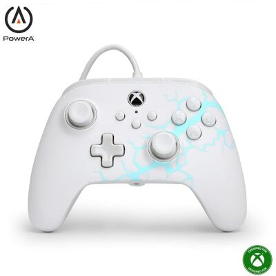 PowerA ADVANTAGE - Wired Controller (PC, Xbox One S, Xbox Series S, Xbox Series X), Gaming Controller, Weiss PowerA ADVANTAGE - Wired Controller (PC, Xbox One S, Xbox Series S, Xbox Series X), Gaming Controller, Weiss