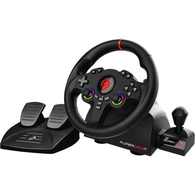 Subsonic Superdrive 220 RS-X (PC, PS4, Switch, Switch 2, Xbox One S, Xbox Series S, Xbox Series X), Gaming Controller, Schwarz Subsonic Superdrive 220 RS-X (PC, PS4, Switch, Switch 2, Xbox One S, Xbox Series S, Xbox Series X), Gaming Controller, Schwarz