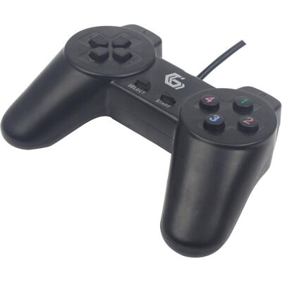 Gembird JPD-UB-01 (PC), Gaming Controller, Schwarz Gembird JPD-UB-01 (PC), Gaming Controller, Schwarz