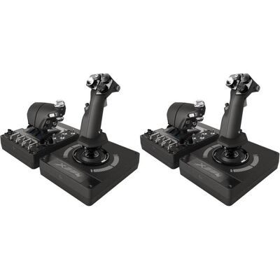 Morele Joystick Logitech G X56 Hotas (945-000059) + G X56 Hotas (945-000059) (PC), Gaming Controller, Schwarz Morele Joystick Logitech G X56 Hotas (945-000059) + G X56 Hotas (945-000059) (PC), Gaming Controller, Schwarz