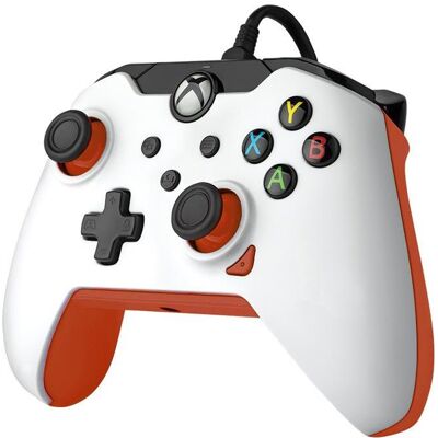 PDP Controller kabelgebunden Atomic White XBOX Series X (PC, Xbox One X, Xbox Series S, Xbox Series X), Gaming Controller, Weiss, Orange PDP Controller kabelgebunden Atomic White XBOX Series X (PC, Xbox One X, Xbox Series S, Xbox Series X), Gaming Controller, Weiss, Orange