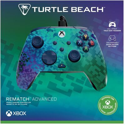 Turtle Beach Rematch Advanced Wired Gamepad (Glitch Green (PC, Xbox One S, Xbox One X, Xbox Series S, Xbox Series X), Gaming Controller, Mehrfarbig, Blau, Grün Turtle Beach Rematch Advanced Wired Gamepad (Glitch Green (PC, Xbox One S, Xbox One X, Xbox Series S, Xbox Series X), Gaming Controller, Mehrfarbig, Blau, Grün