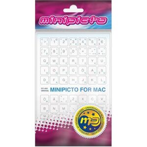 Minipicto keyboard sticker EST/RUS KB-MAC-EE-RU-WHT, white/grey/blue, Maus + Tastatur Zubehör, Weiss Minipicto keyboard sticker EST/RUS KB-MAC-EE-RU-WHT, white/grey/blue, Maus + Tastatur Zubehör, Weiss