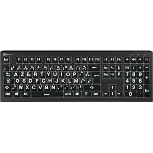 Logickeyboard XL-Print Astra 2 White on Black FR (PC) (FR, Kabelgebunden), Tastatur, Schwarz Logickeyboard XL-Print Astra 2 White on Black FR (PC) (FR, Kabelgebunden), Tastatur, Schwarz