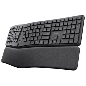Trust Keyra Ergonomische Multigeräte-Funktastatur (FR, Kabellos), Tastatur, Schwarz Trust Keyra Ergonomische Multigeräte-Funktastatur (FR, Kabellos), Tastatur, Schwarz