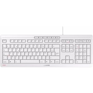 CHERRY Tastatur Stream FR-Layout Hellgrau (FR, Kabelgebunden), Tastatur, Weiss CHERRY Tastatur Stream FR-Layout Hellgrau (FR, Kabelgebunden), Tastatur, Weiss