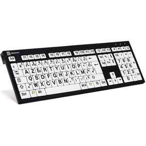 Logickeyboard XL-Print Black on White fr. (PC/Nero) (FR, Kabelgebunden), Tastatur, Weiss, Schwarz Logickeyboard XL-Print Black on White fr. (PC/Nero) (FR, Kabelgebunden), Tastatur, Weiss, Schwarz
