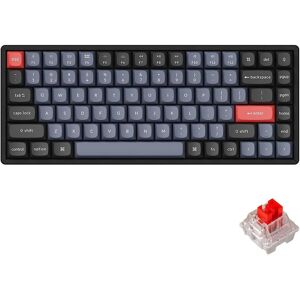 Keychron Key K2Pro 75% Alu RGB Gat Red K2P-J1-DE (DE, Kabelgebunden, Kabellos), Tastatur, Blau, Grau, Schwarz Keychron Key K2Pro 75% Alu RGB Gat Red K2P-J1-DE (DE, Kabelgebunden, Kabellos), Tastatur, Blau, Grau, Schwarz