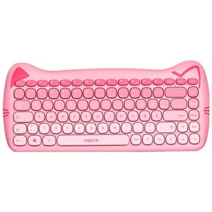 LogiLink ID0220 (DE, Kabellos), Tastatur, Pink LogiLink ID0220 (DE, Kabellos), Tastatur, Pink