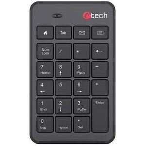 C-Tech KBN-02W kabelloser Ziffernblock schwarz (Nummernblock, Kabellos), Tastatur, Schwarz C-Tech KBN-02W kabelloser Ziffernblock schwarz (Nummernblock, Kabellos), Tastatur, Schwarz
