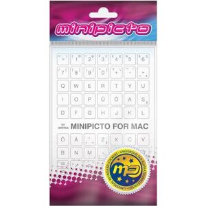 Minipicto keyboard sticker EST KB-MAC-EE01-WHT, white/grey, Maus + Tastatur Zubehör, Weiss Minipicto keyboard sticker EST KB-MAC-EE01-WHT, white/grey, Maus + Tastatur Zubehör, Weiss