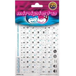 Minipicto keyboard sticker EST/RUS KB-UNI-EE02-WHT-BLUE, white/black/blue, Maus + Tastatur Zubehör, Mehrfarbig Minipicto keyboard sticker EST/RUS KB-UNI-EE02-WHT-BLUE, white/black/blue, Maus + Tastatur Zubehör, Mehrfarbig
