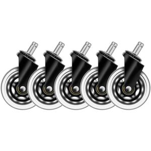 Deltaco Gaming Casters, Zubehör Gaming Möbel, Schwarz Deltaco Gaming Casters, Zubehör Gaming Möbel, Schwarz