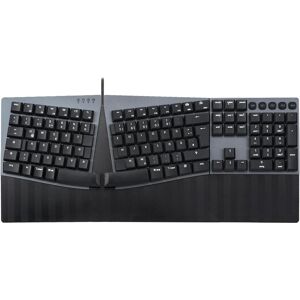 Perixx PERIBOARD-535 DE BL, Kabelgebundene ergonomische mechanische Tastatur - flache blaue Klicksc (DE, Kabelgebunden), Tastatur, Schwarz Perixx PERIBOARD-535 DE BL, Kabelgebundene ergonomische mechanische Tastatur - flache blaue Klicksc (DE, Kabelgebunden), Tastatur, Schwarz