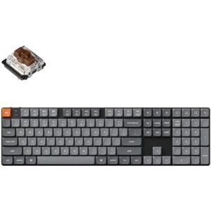 Keychron K5 Max QMK/VIA Wireless Custom Mechanical Keyboard,Hot Swappable,RGB Backlight,Low Profile (Barebone, Kabelgebunden, Kabellos), Tastatur, Schwarz, Grau Keychron K5 Max QMK/VIA Wireless Custom Mechanical Keyboard,Hot Swappable,RGB Backlight,Low Profile (Barebone, Kabelgebunden, Kabellos), Tastatur, Schwarz, Grau