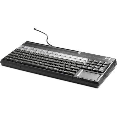 HP USB POS-Tastatur mit Magnetstreifen-Lesegerät (DE) (DE, Kabelgebunden), Tastatur, Schwarz HP USB POS-Tastatur mit Magnetstreifen-Lesegerät (DE) (DE, Kabelgebunden), Tastatur, Schwarz
