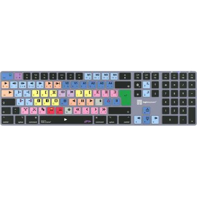 Logickeyboard Avid Media Composer - Clas. Titan DE (Mac) (DE, Kabellos), Tastatur, Grau Logickeyboard Avid Media Composer - Clas. Titan DE (Mac) (DE, Kabellos), Tastatur, Grau