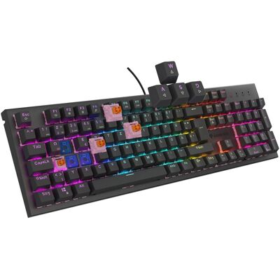 Genesis Gaming Tastatur THOR 303 silent kabelgeb. DE (DE, Kabelgebunden), Tastatur, Schwarz Genesis Gaming Tastatur THOR 303 silent kabelgeb. DE (DE, Kabelgebunden), Tastatur, Schwarz