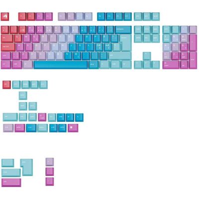 Glorious GPBT Keycaps - Daydream - Nordic ISO - (131 pcs) - Cherry Profile, Keycaps, Mehrfarbig Glorious GPBT Keycaps - Daydream - Nordic ISO - (131 pcs) - Cherry Profile, Keycaps, Mehrfarbig