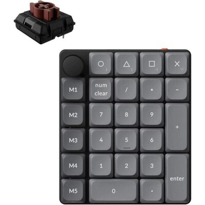 Keychron Tastierino Numerico Wireless K0 Max QMK (Nummernblock, Kabelgebunden, Kabellos), Tastatur, Schwarz Keychron Tastierino Numerico Wireless K0 Max QMK (Nummernblock, Kabelgebunden, Kabellos), Tastatur, Schwarz