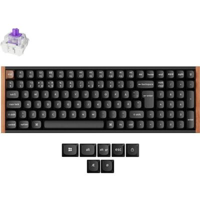 Keychron K4 HE (Nummernblock, Kabelgebunden, Kabellos), Tastatur, Schwarz Keychron K4 HE (Nummernblock, Kabelgebunden, Kabellos), Tastatur, Schwarz