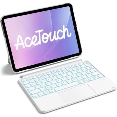 Inateck KB04122-RGB (DE), Tablet Tastatur, Weiss Inateck KB04122-RGB (DE), Tablet Tastatur, Weiss