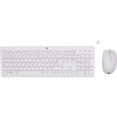 HP 230 Kabellose Maus und Tastatur Combo (BE, Kabellos), Tastatur, Weiss HP 230 Kabellose Maus und Tastatur Combo (BE, Kabellos), Tastatur, Weiss