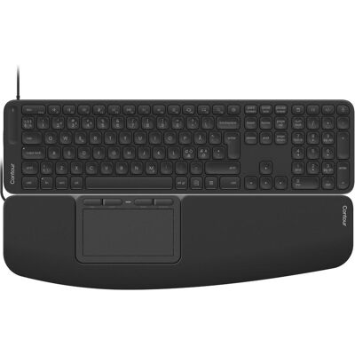 Contour Touch & Balance Full-Size Keyb (Skandinavisch, Kabelgebunden), Tastatur, Schwarz Contour Touch & Balance Full-Size Keyb (Skandinavisch, Kabelgebunden), Tastatur, Schwarz