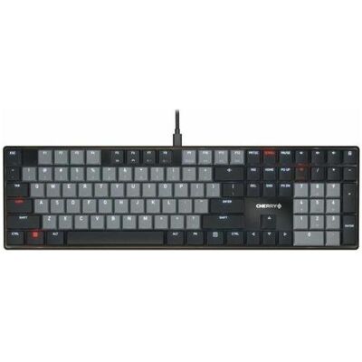 CHERRY KC 500 MX LP Corded, Mechanical,2.0 Ivory US Layout (DE, Kabelgebunden), Tastatur, Schwarz, Grau CHERRY KC 500 MX LP Corded, Mechanical,2.0 Ivory US Layout (DE, Kabelgebunden), Tastatur, Schwarz, Grau