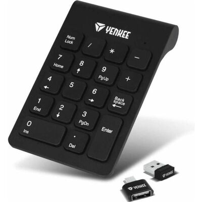 Yenkee YKB 4020 Schwarz / Kabellose Zifferntastatur / 2,4 GHz (FR, Kabellos), Tastatur, Schwarz Yenkee YKB 4020 Schwarz / Kabellose Zifferntastatur / 2,4 GHz (FR, Kabellos), Tastatur, Schwarz
