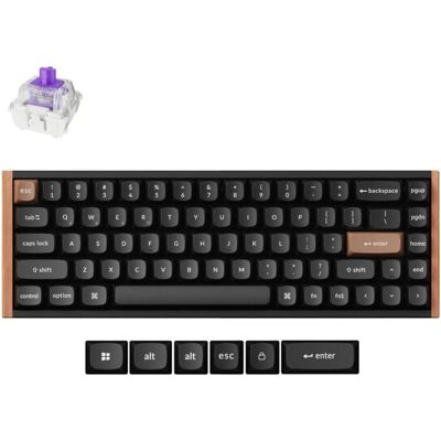 Keychron K6 HE SE 65 % pelin?pp?imist?, musta/puu, Maus + Tastatur Zubehör, Mehrfarbig, Schwarz Keychron K6 HE SE 65 % pelin?pp?imist?, musta/puu, Maus + Tastatur Zubehör, Mehrfarbig, Schwarz