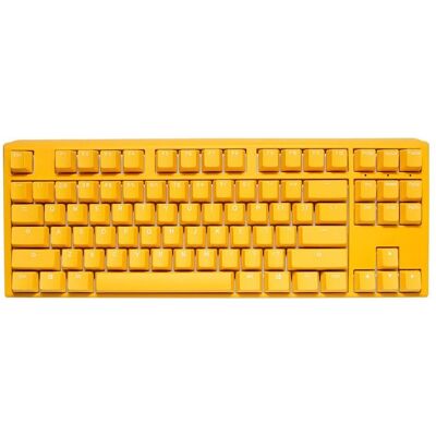 Ducky One 3 Yellow TKL Gaming Keyboard, RGB LED - MX Speed Silver (DE, Kabelgebunden), Tastatur, Gelb Ducky One 3 Yellow TKL Gaming Keyboard, RGB LED - MX Speed Silver (DE, Kabelgebunden), Tastatur, Gelb