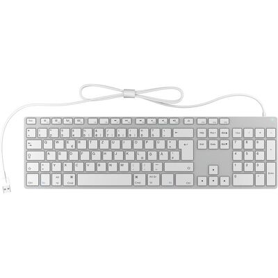 KeySonic KSK-8022MacU (DE, Kabelgebunden), Tastatur, Silber KeySonic KSK-8022MacU (DE, Kabelgebunden), Tastatur, Silber