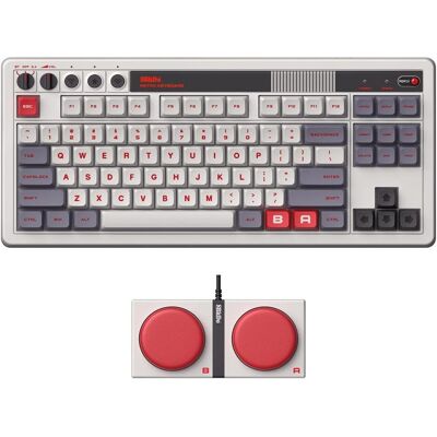 8bitdo Retro N Edition (DE, Kabelgebunden, Kabellos), Tastatur, Weiss 8bitdo Retro N Edition (DE, Kabelgebunden, Kabellos), Tastatur, Weiss