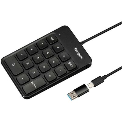 Targus Keypad USB Wired black (Nummernblock, Kabelgebunden), Tastatur, Schwarz Targus Keypad USB Wired black (Nummernblock, Kabelgebunden), Tastatur, Schwarz