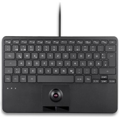 Perixx PERIBOARD-427 H DE, USB-Mini-Tastatur, Trackball, Hintergrundbeleuchtung (DE, Kabelgebunden), Tastatur, Schwarz Perixx PERIBOARD-427 H DE, USB-Mini-Tastatur, Trackball, Hintergrundbeleuchtung (DE, Kabelgebunden), Tastatur, Schwarz