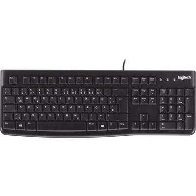 Logitech K120 Corded Keyboard Tastatur USB QWERTY Italienisch Schwarz (IT, Kabelgebunden), Tastatur, Schwarz Logitech K120 Corded Keyboard Tastatur USB QWERTY Italienisch Schwarz (IT, Kabelgebunden), Tastatur, Schwarz