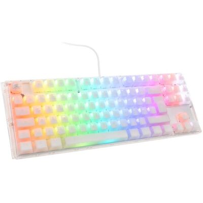 Ducky One 3 Aura White TKL Gaming Tastatur, RGB LED - MX-Red (DE, Kabelgebunden), Tastatur, Weiss Ducky One 3 Aura White TKL Gaming Tastatur, RGB LED - MX-Red (DE, Kabelgebunden), Tastatur, Weiss