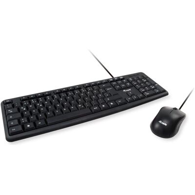 Equip Kombi (DE, Kabelgebunden), Tastatur, Schwarz Equip Kombi (DE, Kabelgebunden), Tastatur, Schwarz