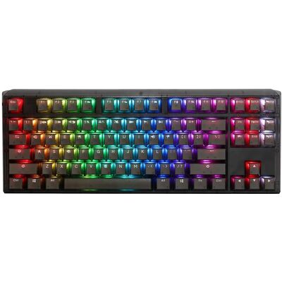 Ducky One 3 Aura Black TKL Gaming Tastatur, RGB LED - MX-Blue (DE, Kabelgebunden), Tastatur, Schwarz Ducky One 3 Aura Black TKL Gaming Tastatur, RGB LED - MX-Blue (DE, Kabelgebunden), Tastatur, Schwarz