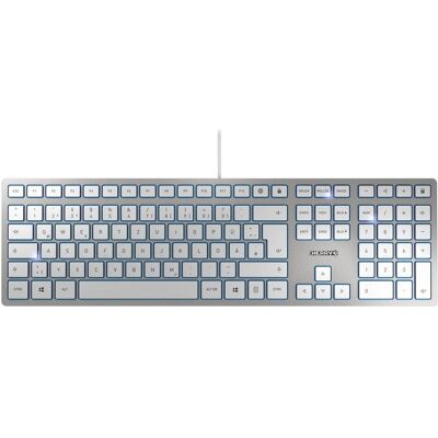 CHERRY KC6000 (FR, Kabelgebunden), Tastatur, Silber CHERRY KC6000 (FR, Kabelgebunden), Tastatur, Silber